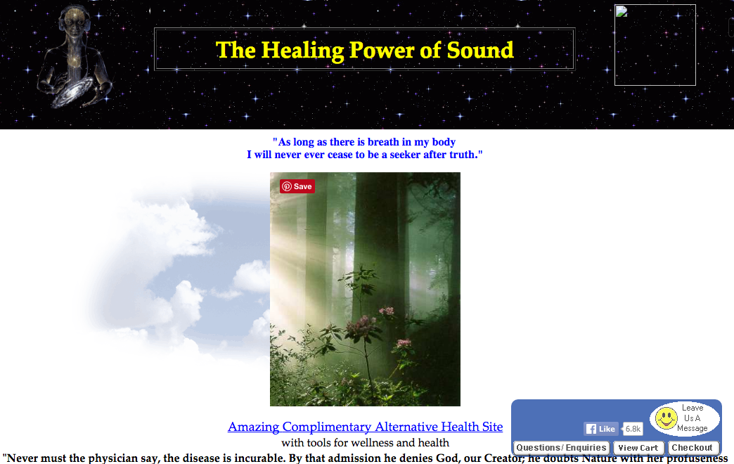 sound healing website